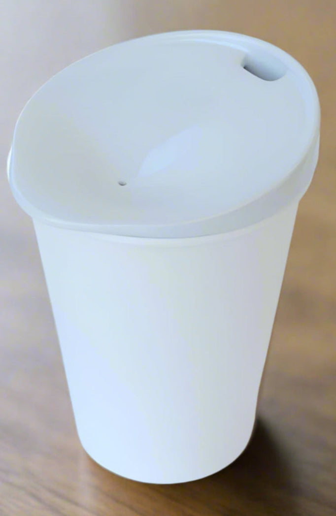 White Reusable Ceramic Coffee Lid