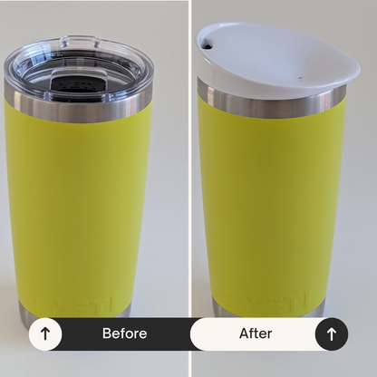 White Reusable Ceramic Coffee Lid